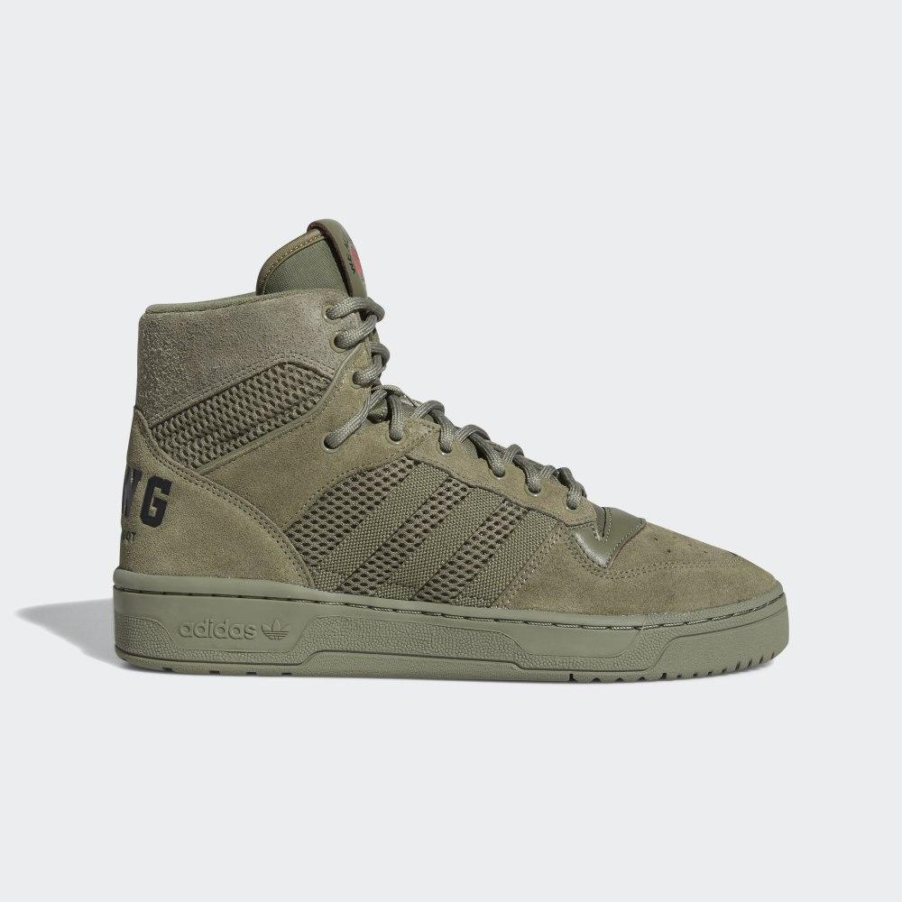 Adidas We All We Got Rivalry Magasszárú Férfi Originals Cipő Zöld/Fekete/Piros Akció 380674-UKR